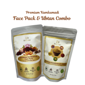 Combo 1 - Premium Kumkumadi Face Pack & Premium Kumkumadi Ubtan