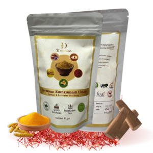 D'osmiec Premium Kumkumadi Ubtan for Glowing Skin | Exfoliates Gently | Deep Nourishment | Detoxifying & Rejuvenating | Improves Skin Tone | Pack of 1 | 81 g