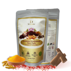 D'osmiec Premium Kumkumadi Face Pack | Natural Glowing Skin | Reduces Tan & Blemishes | Detoxifies & Purifies | Pack of 1 | 81 g